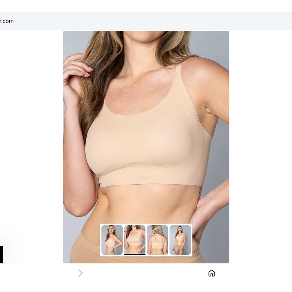 NWOT Rhonda Shear Seamless Beige Bralette